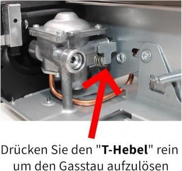 Preview: IMEX Edelstahl 2 Flammiger Outdoor Doppelgaskocher mit 4 Gaskartuschen